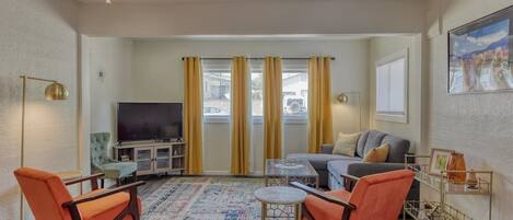 Living room with natural light