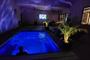 Private Pool at night