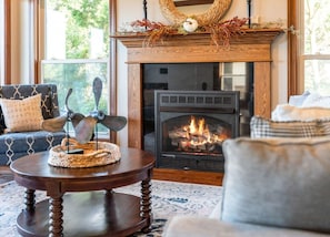 Sit by the fire inside or outside for a cozy time in any weather.