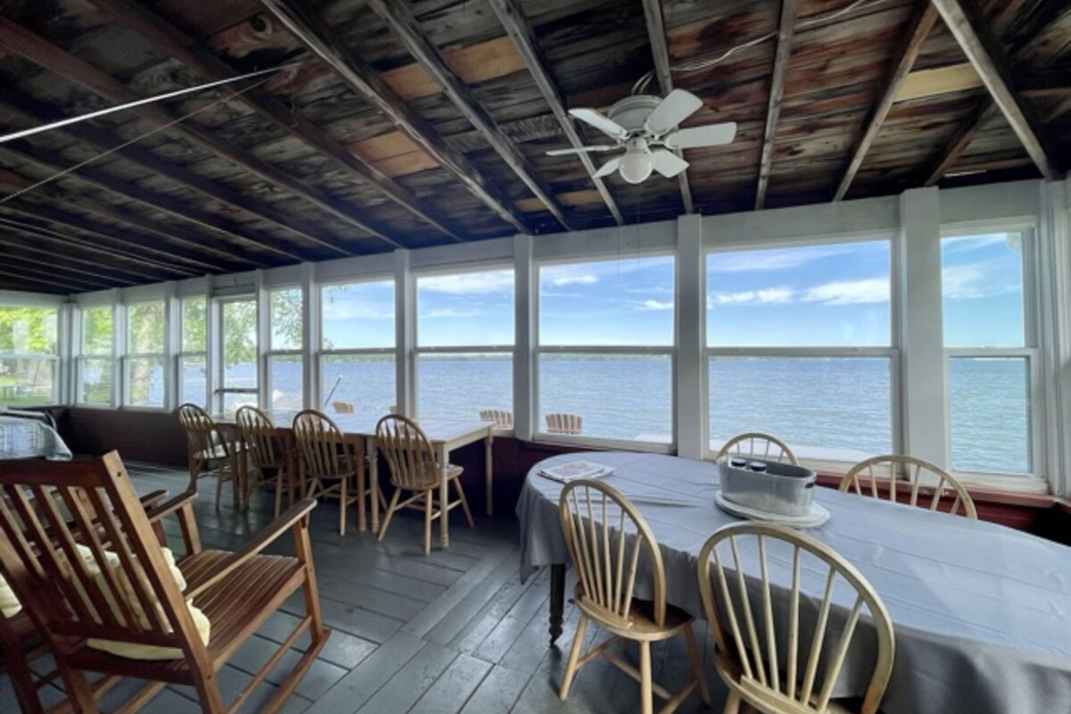 Lakefront retreat with kayak, dock, Adirondack chairs, & stellar views – dogs ok