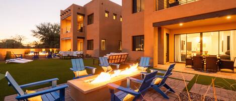 Residence 3: The Villas At Troon North - a SkyRun Phoenix Property - Elevated conversations around our gas-lit firepits!