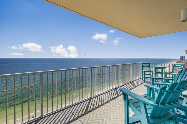 West corner unit with incredible views.
