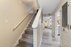 Stairwell to upstairs bedrooms