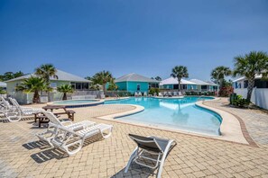 Resort style outdoor pool.