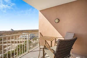 Private balcony.