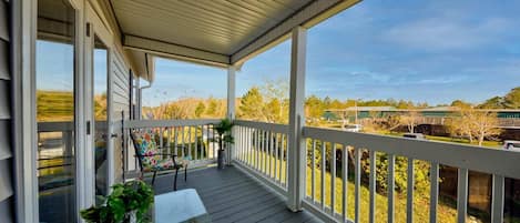 Private balcony off the living room