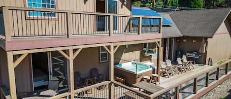Multiple levels of outdoor space.