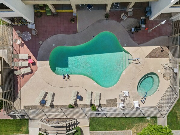 Pool area.