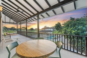 Large Balcony with ocean view 