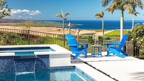 Relax on the lanai with beautiful view of the coast