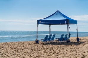 Complimentary Farmdog Cabana Services: Cabana (1 10x10 tent) and Beach Chairs (6) from 05/1/25 to 9/8/25