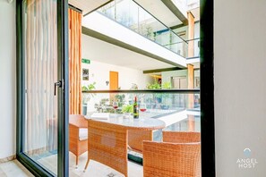 Outdoor seating on your private balcony