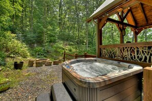 Enjoy the hot tub in a private setting