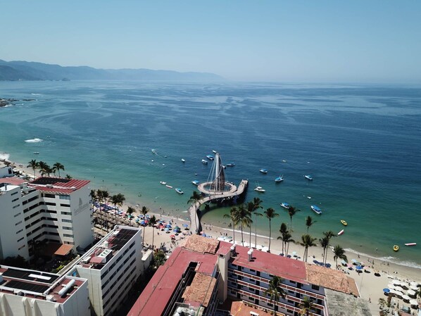 At only 1 block from Playa de Los Muertos Beach