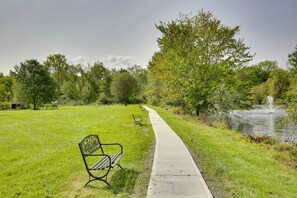 Cabin Exterior | Private Pond w/ Walking Path On-Site
