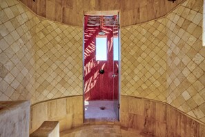 Indoor and Outdoor shower