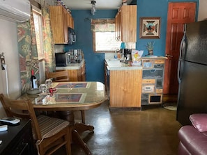 fully stocked kitchen, RO water filter dishwasher, full frig
with ice maker, 