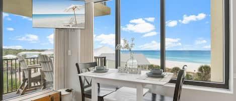 Dining Area with Ocean and Beach Views!