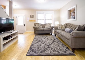 "Life is a party in your living room! Invite friends over and enjoy the space you’ve created for you to relax and have fun. #RoomGoals #LivingRoomLove"