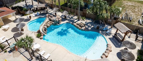 Lounge the day away or make a splash in the sparkling communal pool!