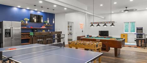 Our 1000sqft game room will be so much fun you won't want to leave!