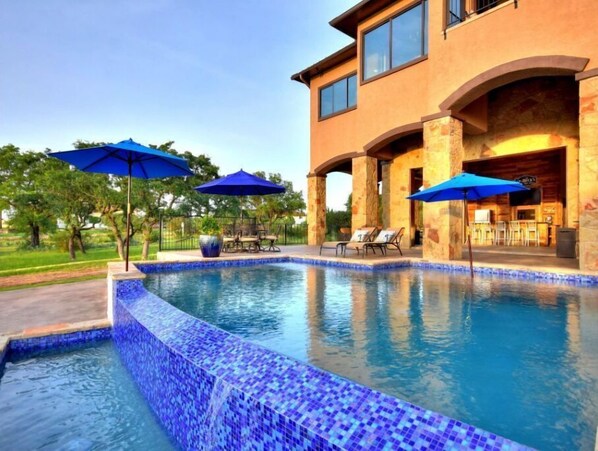 Infinity Edge Pool with 2000+ feet of Outdoor Living Spaces