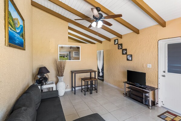 One complete condominium with all the furnishings and comforts. Your balcony overlooks the eighth-foot pool just a few feet from your doorstep. There are restaurants that specialize in local, Latin, and Caribbean food within walking distance—plenty of free onsite parking.