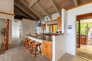 Fully stocked kitchen