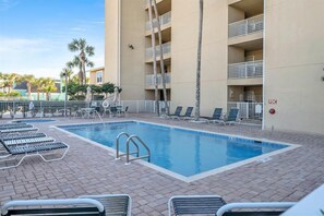 Emerald Dunes Resort pool - it's heated in the cooler months.