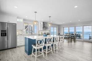 Welcoming eat in kitchen with great views.