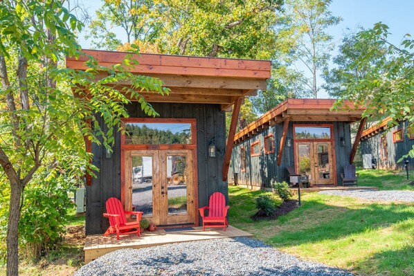 Welcome to Mount Jefferson, one of four tiny homes in downtown West Jefferson.