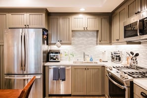 Fully stocked kitchen