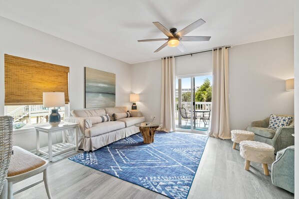 Large spacious living room with comfortable seating