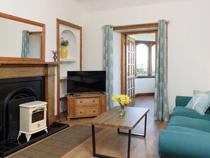 Living room | Shell Cottage - Yellow Rock Holidays, Portyerrock, near Newton Stewart
