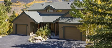 Exterior view of the front of the property.