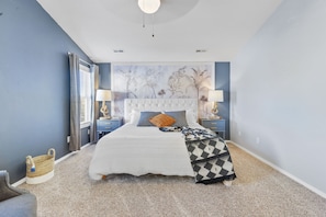 Bedroom with King sized bed