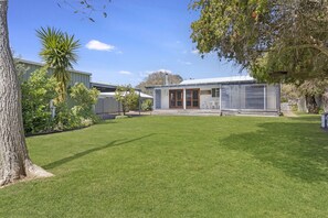 Backyard view to the house.