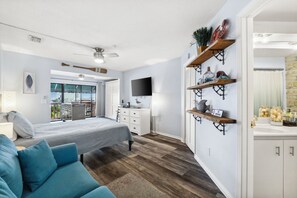 This spacious studio creates a home away from home!  