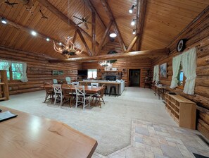 View of the main space from the kitchen.