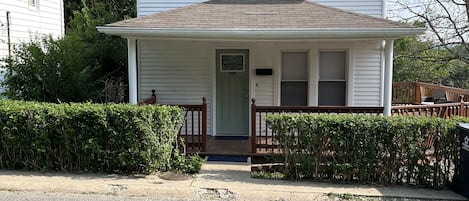 Exterior and front house entry