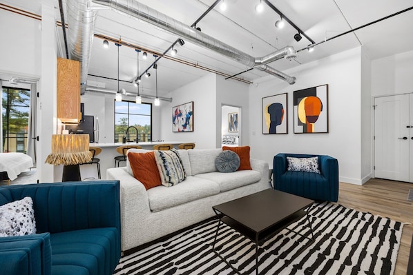 Welcome to Moonlight Shores! Bright and cheerful luxury condo thoughtfully designed with comfortable furnishings, oversized windows and queen size sofa bed.