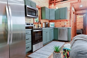 fully stocked modern kitchen
