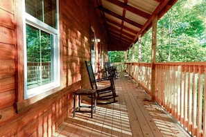 sip your coffee on the wrap around porch
