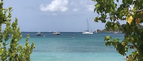 View from the road of Maho Bay Beach Villa