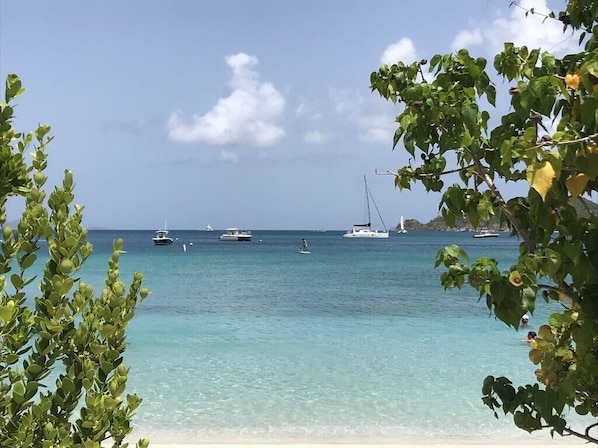 View from the road of Maho Bay Beach Villa