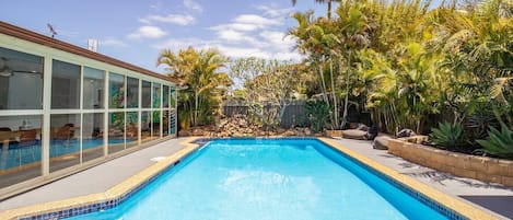 Kick back on one of the comfy seats overlooking the pool