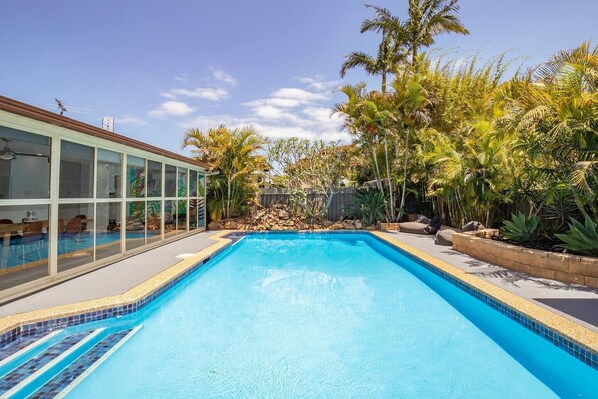 Kick back on one of the comfy seats overlooking the pool