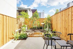 There is currently a construction site next door with building works expected to finish on April 2024, that faces this courtyard. The building works do obstruct the original views shown in this image (image taken prior to next door construction)