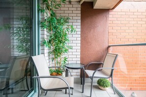 Off the living area, you'll find an undercover balcony to sit and relax with your morning cuppa.