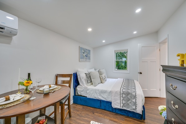 Danvers Vacation Rental | Studio | 1BA | Stairs Required | 400 Sq Ft
